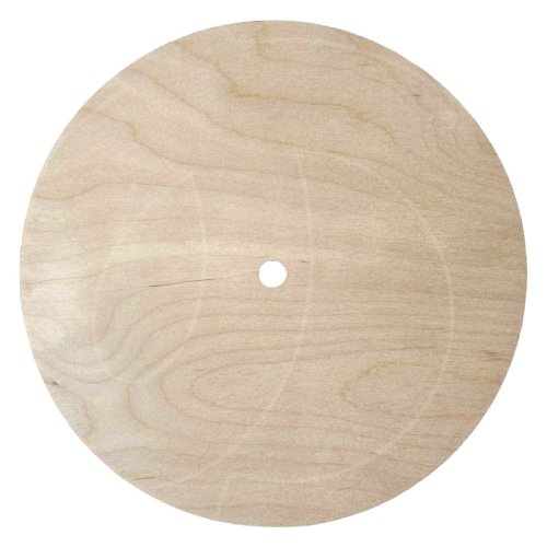 Подложка под торт деревянная с отверстием 6 мм 36 см 