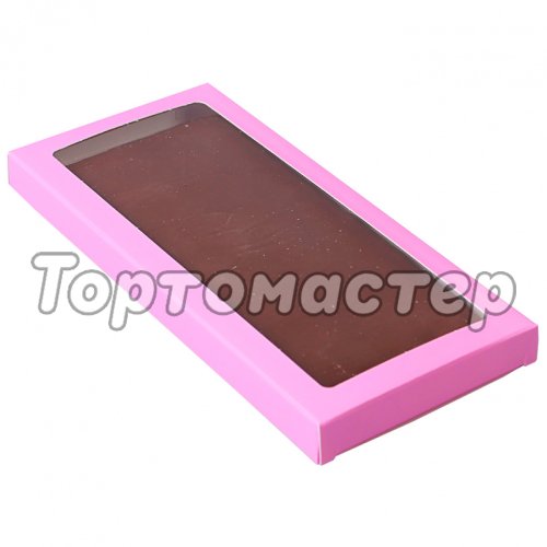 Коробка под плитку шоколада Розовая 4427588