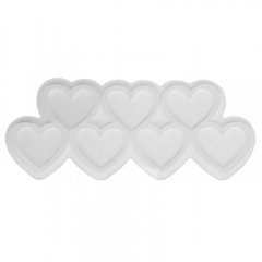 Форма силиконовая для леденцов "Сердце" 5,5 см 7 шт 01586