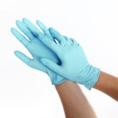 Перчатки нитриловые голубые Размер M 1 шт 1854157