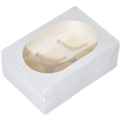Коробка на 6 капкейков ForGenika Muf Pro Window White 25 шт