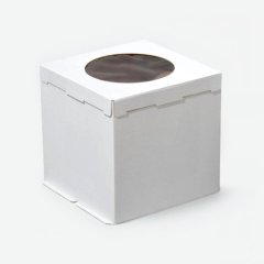 Коробка для торта с окном белая 40х40х35 см , 279 ₽ Коробка для торта с окном белая 40х40х35 см