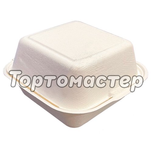 Упаковка для бенто-торта Белая 15,5х15,5 см дно 10х10 см 100 шт Б-72, B003, B101B, HL66
