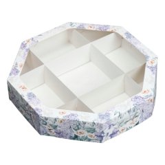 Коробка для сладостей с окошком Весенние цветы 29х29х5 см 9132669