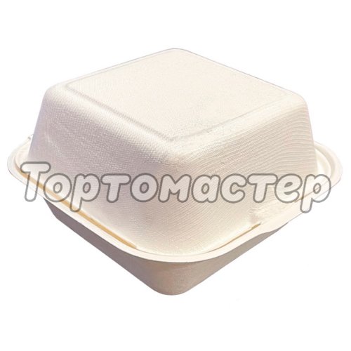 Упаковка для бенто-торта Белая 15,5х15,5 см дно 10х10 см Б-72, B003, B101B, HL66, ГП-00003