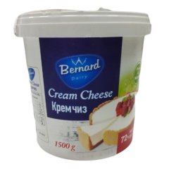Сыр творожный Bernard Cream Cheese 72% 1,5 кг 