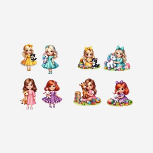 Пряник "Девочка с игрушкой" 