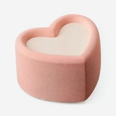 Форма силиконовая "Пирожное сердце" 6х3,5 см 6 шт 