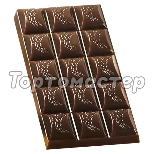 Форма пластиковая для шоколада Плитка Кружочки 4309143, 2700770025354
