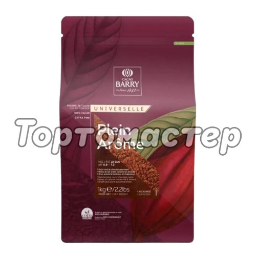 Какао-порошок CACAO BARRY Plein Arоme Алкализованный 22-24% 1 кг 