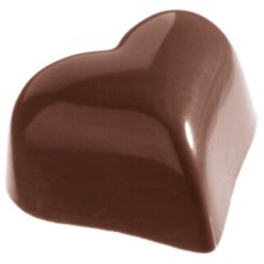 Форма пластиковая для шоколада Сердечки 21 шт 3823579, Ш-12
