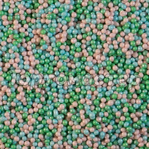 Посыпка Шарики зелёно-розово-голубые 2 мм 1 кг tp20196