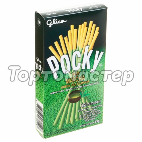 Печенье-палочки Pocky Зелёный чай в белом шоколаде 33 г 4387882