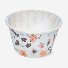 Капсула бумажная с подворотом "Зима" D50 H40 1 шт Б-71	