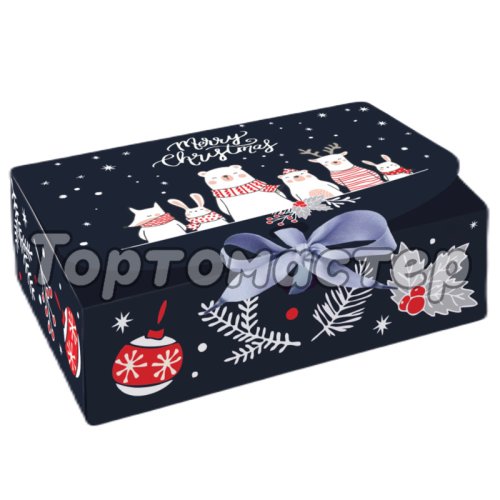 Коробка для сладостей "Рождественский лес" 13,5х11,5х5 см КУ-438