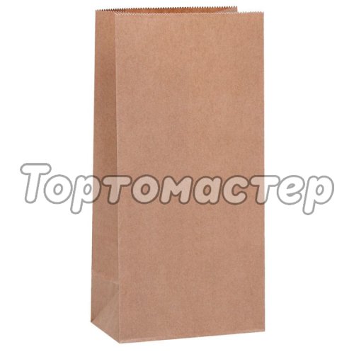 Пакет бумажный для сладостей "Крафт" 12х8х34 см 272027