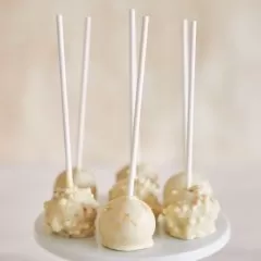 Палочки для кейк-попс бумажные Белые 15 см 100 шт Б-1