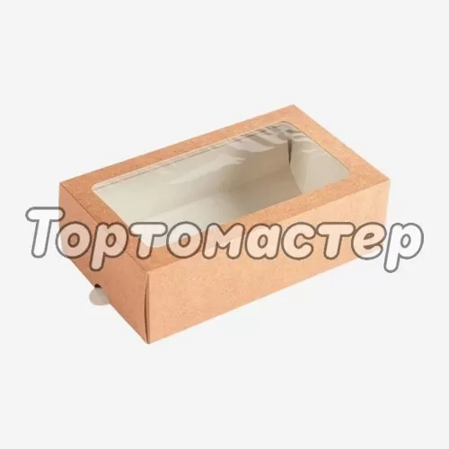 Коробка для макарон большая крафт 18x11x5,5 см OSQ MB 12 