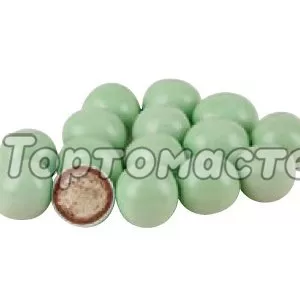 Украшение шоколадное Драже криспи Круглое Зелёный 50 г K070328