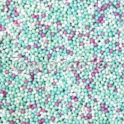 Посыпка кондитерская шарики "Мятный бриз" 2 мм 1 кг tp58267