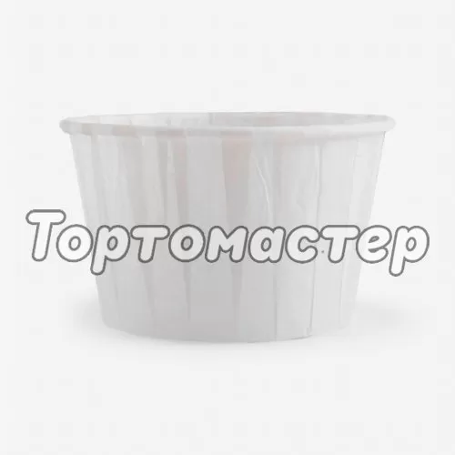 Капсула бумажная с подворотом Белая (без ламинации) D50 H40 1 шт 36676; 7450238