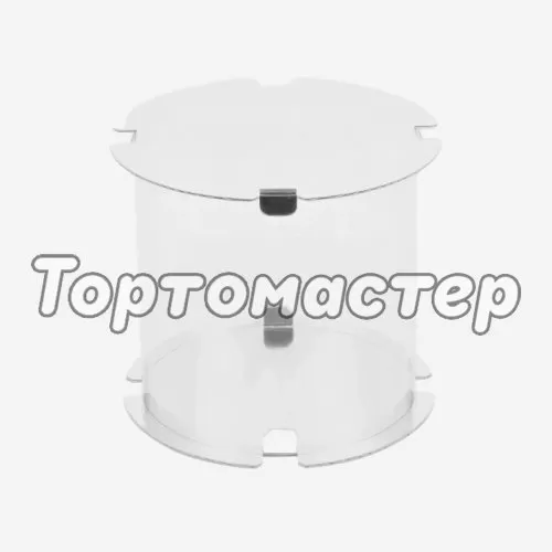 Коробка для торта круглая белая 24х24 см 022520 ф