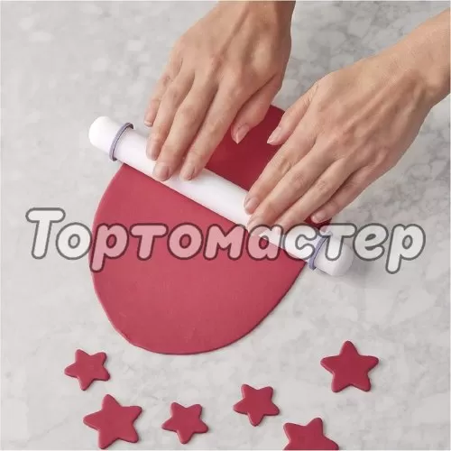Скалка пластиковая с ограничителями 33 см 2663559, и-84